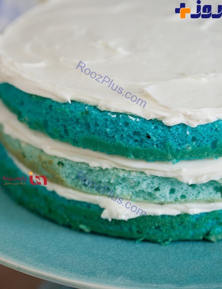 دستور پخت کیک وانیلی آبنباتی با تم زمستان +تصاویر