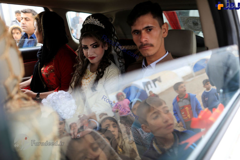 تصاویر/ عروسی در پایگاه پناهجویان موصل