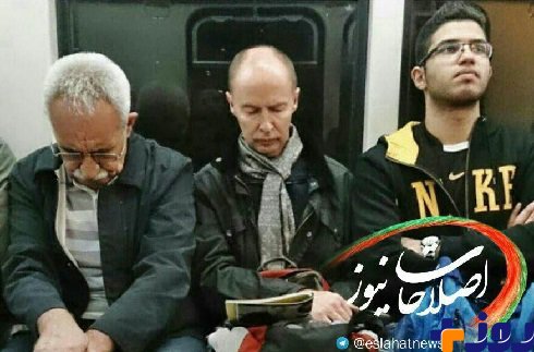 سفیر فنلاند در تهران با مترو تردد می‌کند/ عکس