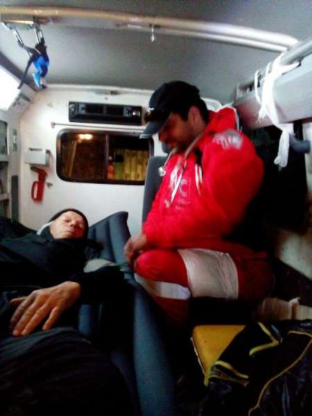 نجات کوهنورد آلمانی پس از سقوط از بام ایران /عکس