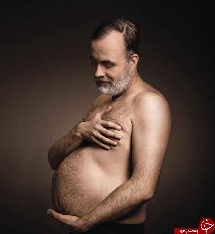 وقتی مردان هم حامله می شوند‌/ عکس