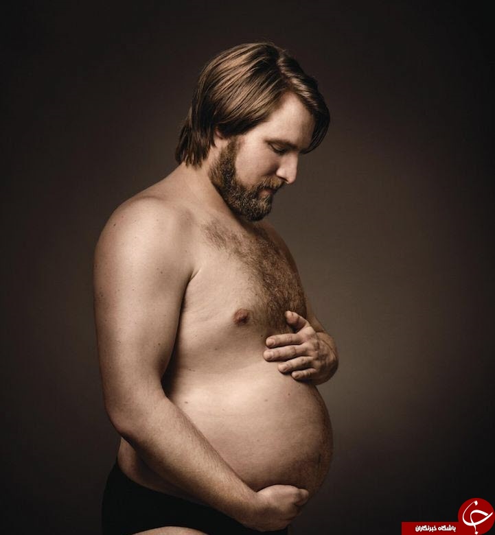 وقتی مردان هم حامله می شوند‌/ عکس