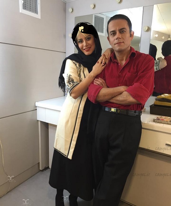 رحیم نوروزی در کنار همسرش +عکس