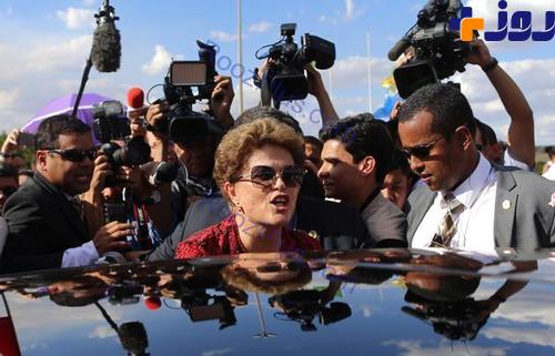 خداحافظی رییس جمهور معزول برزیل با 4 کامیون اثاث از پایتخت +عکس