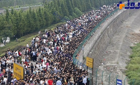 نظم عجیب و بی نظیر جمعیت فوق العاده چین!