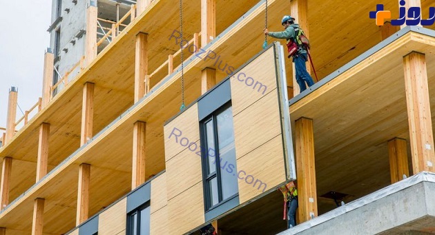 اتمام ساخت بلندترین ساختمان چوبی جهان +تصاویر