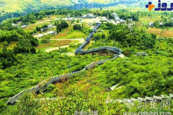 طولانی‌ترین پله‌ برقی جهان در چین+تصاویر