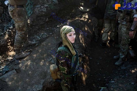 عکس/ دختر زیبایی که تک تیرانداز ارتش «اوکراین» شد!