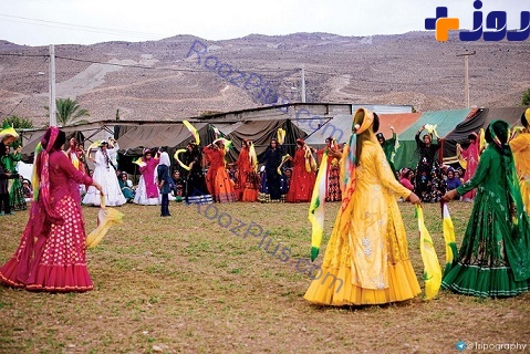 عکسی جالب و دیدنی از عروسی قشقایی در ایران