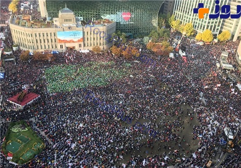 تجمع اعتراضی میلیونی در سئول علیه رئیس جمهور کره جنوبی +تصاویر