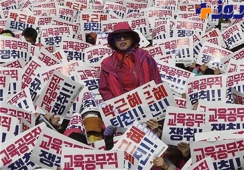 تجمع اعتراضی میلیونی در سئول علیه رئیس جمهور کره جنوبی +تصاویر