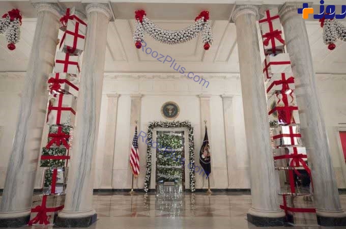 آخرین تزیینات کاخ سفید و جشن کریسمس خانواده اوباما +تصاویر