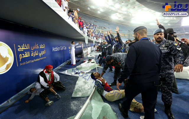 حادثه وحشتناک برای تماشاگران در فینال جام خلیج فارس+عکس