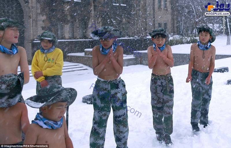 آموزش نظامی زمستانی برای کودکان!/تصاویر