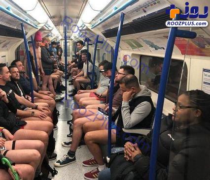 تصاویری عجیب از روز جهانی مترو بدون شلوار