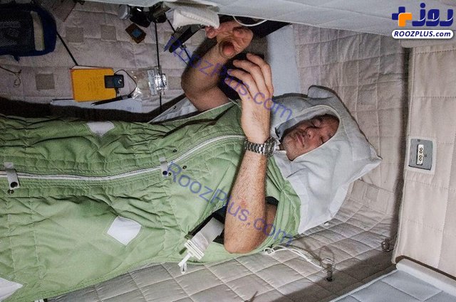 سختی های عجیب فضانوردان برای خوابیدن+عکش