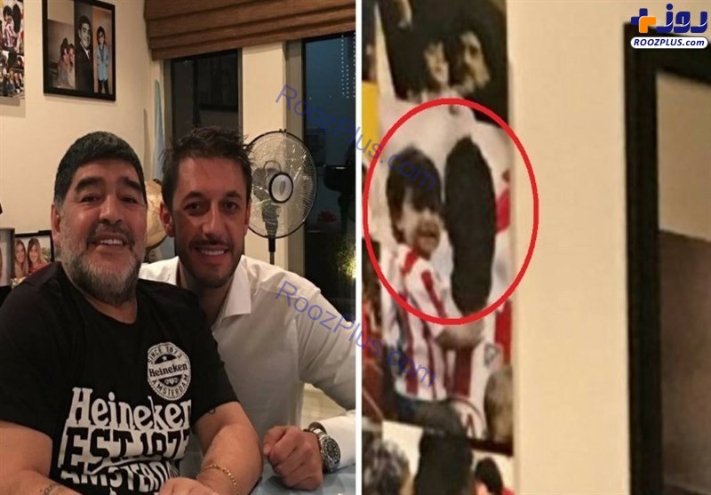 تصویری که اوج نفرت مارادونا از داماد سابقش را نشان می‌دهد