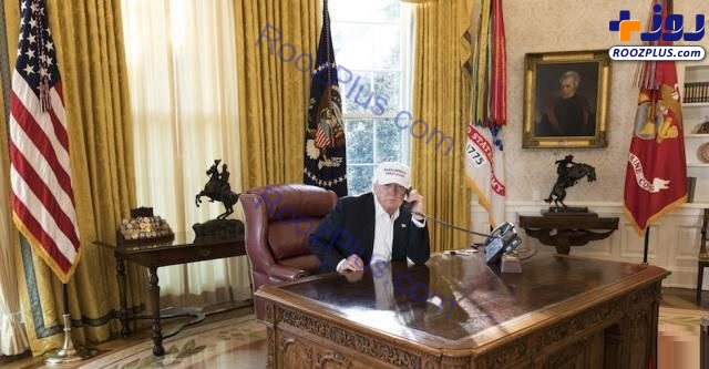 تیپ ترامپ در کاخ سفید بعد از تعطیلی دولت +عکس