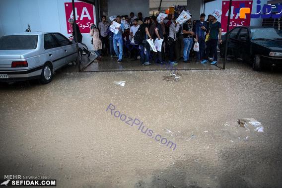 تصاویری از سیل و آب گرفتگی در نمایشگاه کتاب تهران