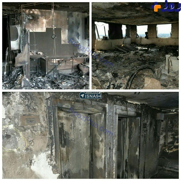 تصاویری از داخل برج سوخته گرنفل