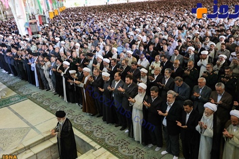 نماز عید فطر روز دوشنبه به امامت رهبر انقلاب برگزار می شود