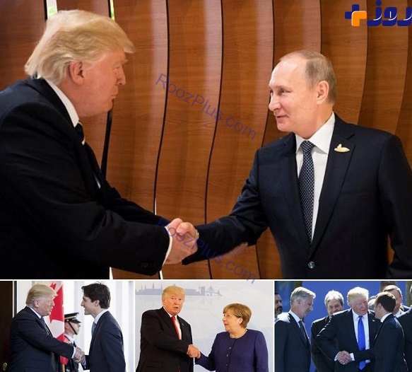 معنای نحوه دست دادن متفاوت ترامپ با مقامات خارجی+ تصاویر