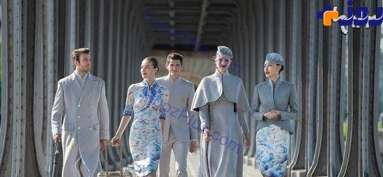 طراحی لباس‌فرم شیک و جدید هواپیمایی چین +تصاویر