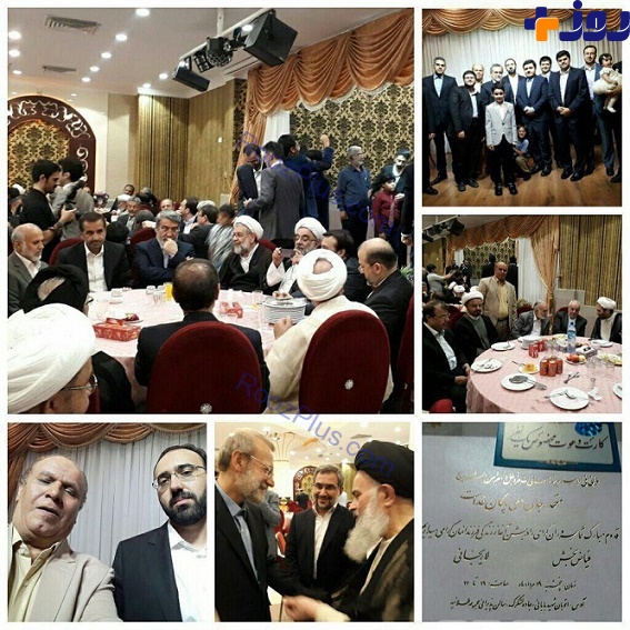 مراسم دامادی پسر علی لاریجانی با حضور روحانی و دیگر مقامات+ عکس