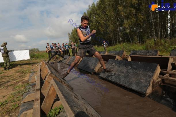 مسابقه عبور از موانع سخت و دشوار در روسیه +تصاویر