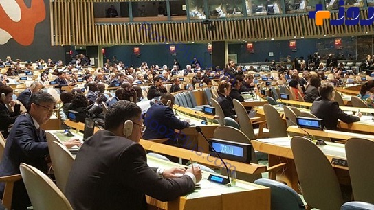 حضور دو مقام آمریکایی هنگام سخنرانی روحانی در سازمان ملل + عکس