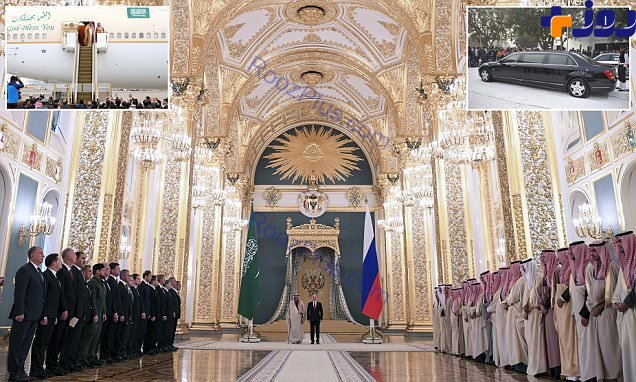 ریخت و پاش مجلل ملک سلمان در اولین سفرش به روسیه+ تصاویر