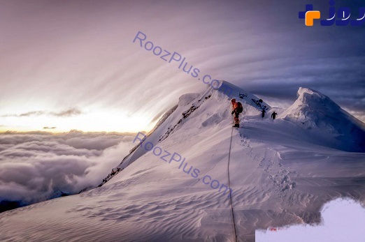 صعود خطرناک و مرگ آور یک کوهنورد +عکس