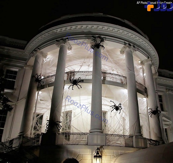عکس/ هجوم عنکبوت‌های غول پیکر به کاخ سفید!