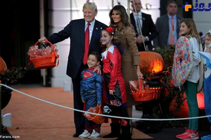 گزارش تصویری/ترامپ و همسرش ملانیا در جشن هالووین