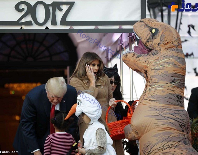 گزارش تصویری/ترامپ و همسرش ملانیا در جشن هالووین
