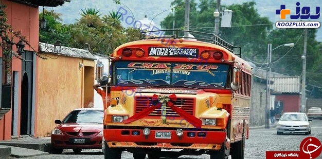 متفاوت ترین اتوبوس‌های دنیا در گواتمالا +تصاویر