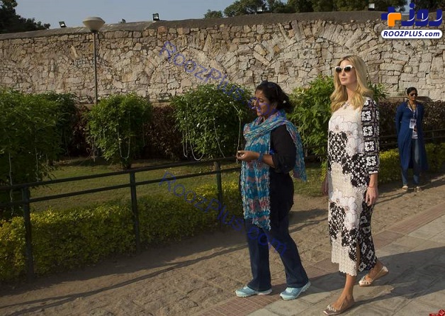 انتقاد شدید رسانه ها از لباس های هندی ایوانکا ترامپ +تصاویر