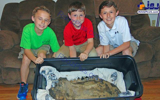کشف استخوان حیوان منقرض شده توسط ۳ کودک! + تصاویر