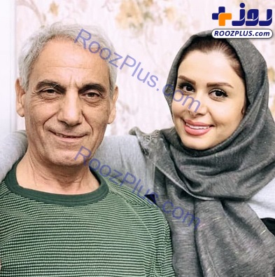نجمه جودکی مجری تلویزیون در کنار پدرش +عکس