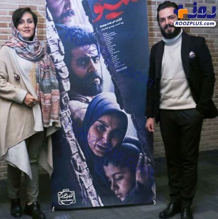 «عباس غزالی» خوشحال و خندان در کنار همسرش +عکس
