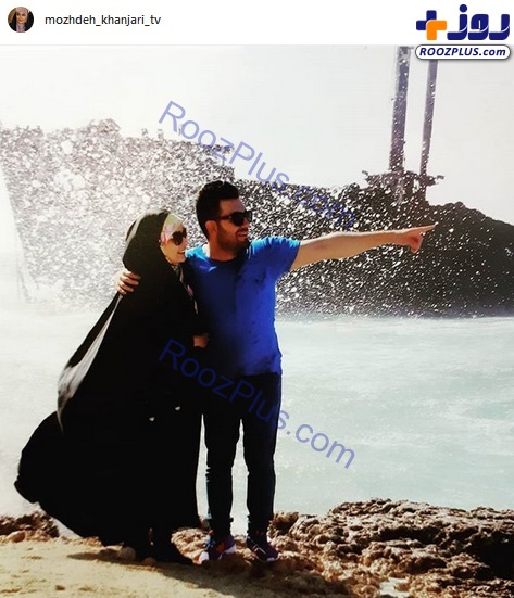 سیر و سیاحت «مژده خنجری» با همسرش +عکس