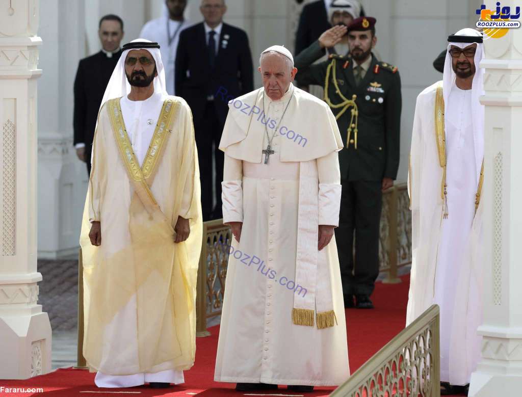 آیین عشای ربانی با حضور پاپ در ورزشگاه امارات +عکس