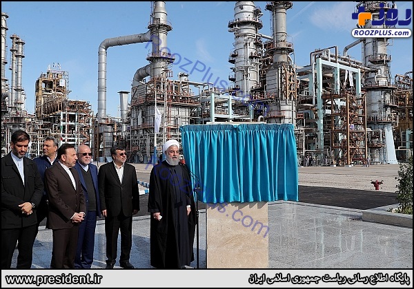 بهره برداری از فاز سوم پالایشگاه میعانات گازی ستاره خلیج فارس با حضور رئیس‌جمهور +عکس