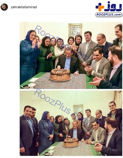 عکس‌العمل خانم مجری به جشن تولد جهانگیری در کاخ سعدآباد +عکس