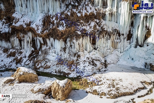 منظره شگفت انگیز یک آبشار ایرانی! + تصاویر