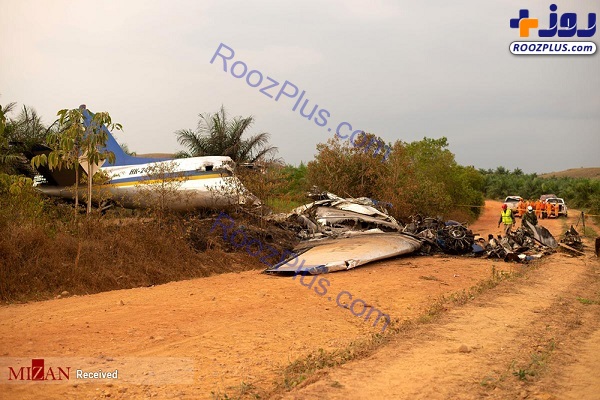 سقوط مرگبار هواپیما در کلمبیا +عکس