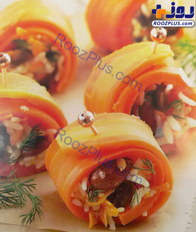 رول هویج؛ یک پیش غذای شیک و خوشمزه رول هویج؛ یک پیش غذای شیک و خوشمزه