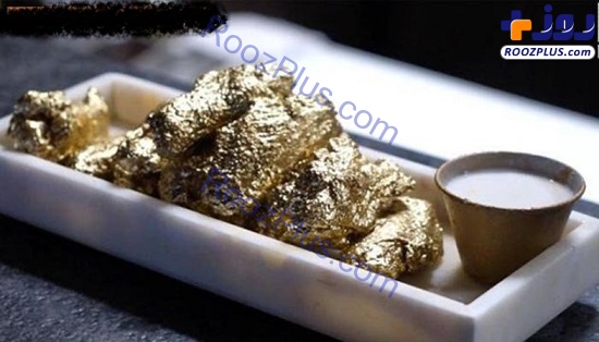 بال مرغ با روکش طلای ۲۴ عیار در منوی یک رستوران ! +تصاویر
