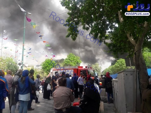 آتش سوزی در رستوران معروف بازار تهران+عکس