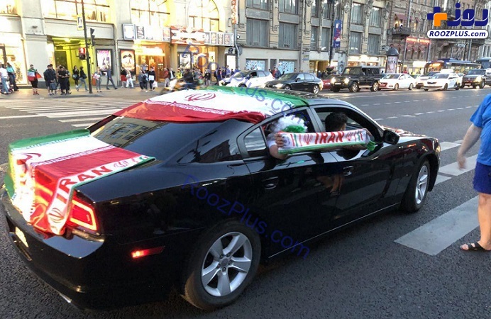 شادی هواداران ایران در شهر سن پترزبورگ روسیه+ تصاویر